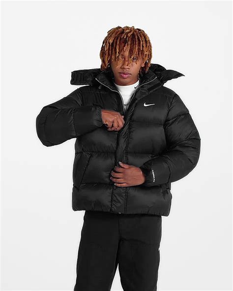 nike life therma-fit puffer-jacke für herren|Nike Life Puffer Therma Fit Loose Fit Jacket Black.